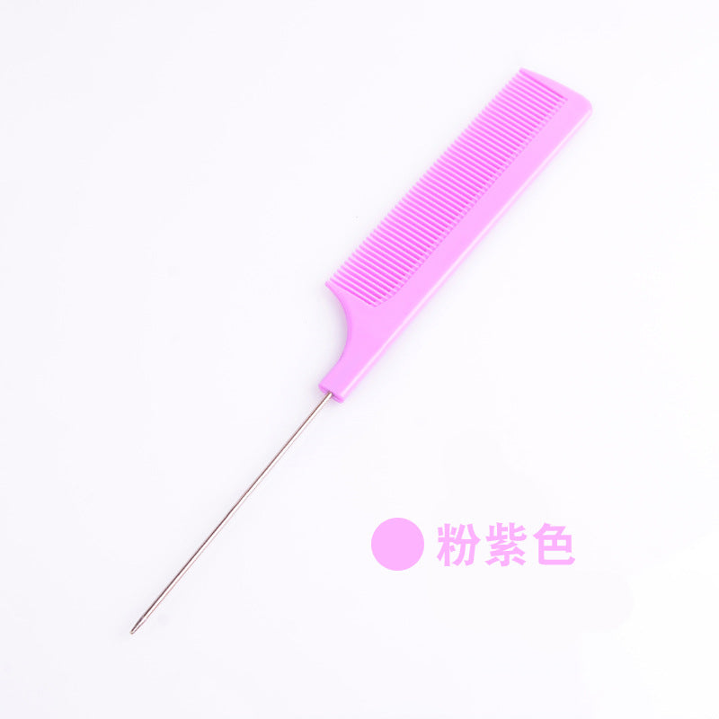 Hot-selling new hair styling comb, pin tail comb, plastic comb with steel pins, pp material, fine teeth, in stock, wholesale, volumizing