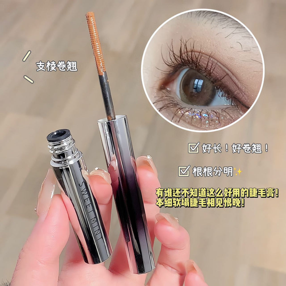Sweet mint curling mascara waterproof non-smudge slim nature hair-styling root clear eyelashes primer