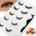 Ready-to-ship, glue-free, self-adhesive false eyelashes from the manufacturer. wholesale multi-pair, one-piece, long and slender black band false eyelashes with adhesive strip for lazy users