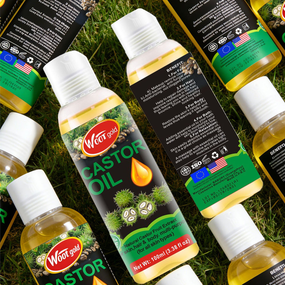 natural castor oil 100ml moisturizing skin soothing hair care skin care body massage multi-effect essential oil