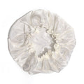 Manufacturer produces and wholesales single-layer shower caps that can be printed with logo, satin shower caps, wig packaging shower caps