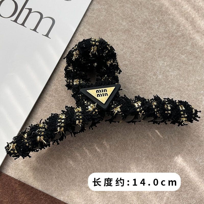 Xiaoxiangfeng stuffed gripper hair accessories large new arrivalfrenchclassy sense of the back of the head hair shark clip hairpin headwear