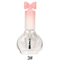 Nail polish, no baking, quick drying, non-tearable, nude color, sequined bottom oil, wine red cherry oily nail polish, wholesale