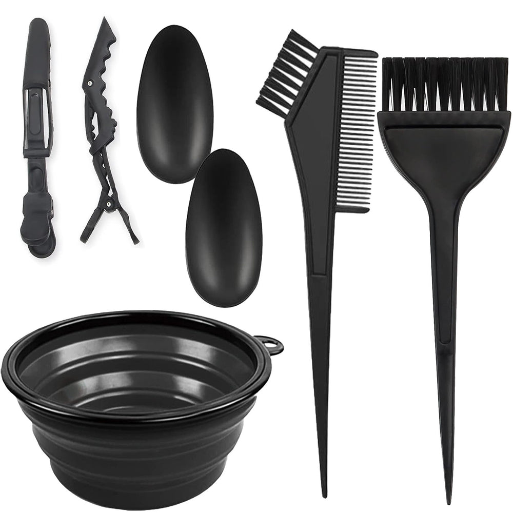 Manufacturer wholesale hair dyeing tools 6-piece set hair dyeing bowl baking oil comb comb brush hairdressing supplies dyeing and perming