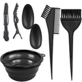 Manufacturer wholesale hair dyeing tools 6-piece set hair dyeing bowl baking oil comb comb brush hairdressing supplies dyeing and perming