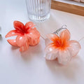 Summer romantic plumeria shape cross-border hair clip for women fashion in flower hair clip back of head hair accessory clip