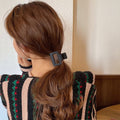 French frosted gripper female eleganceelegant hair clip medium size casual square back head bath hair gripper shark clip