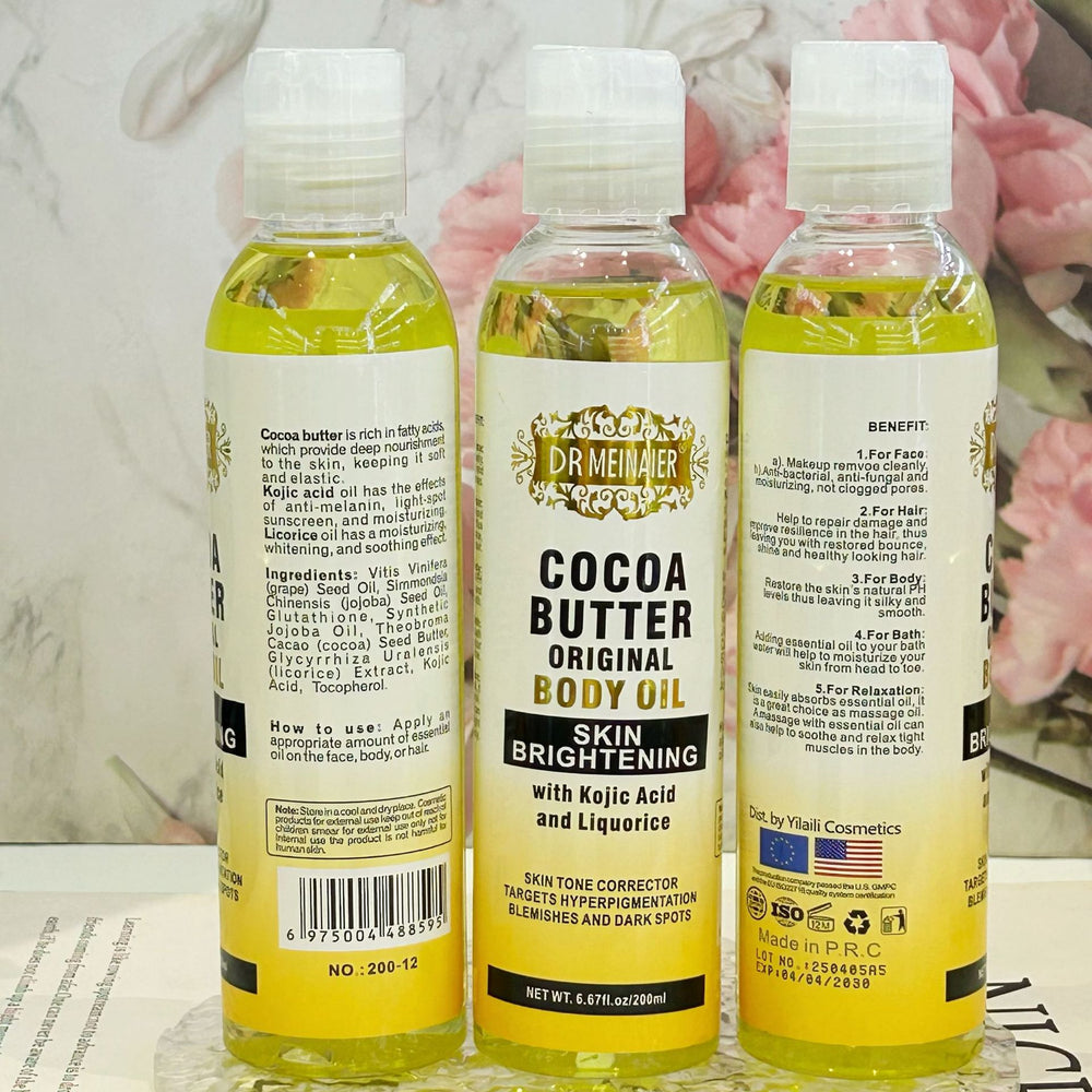 cocoa butter oil cocoa hair care facial body brightening massage essential oil cocoa oil 118ml