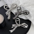 Sense of design ribbon bows hairpin female ins cold style hair volume large size gripper metal shark clip hair accessories