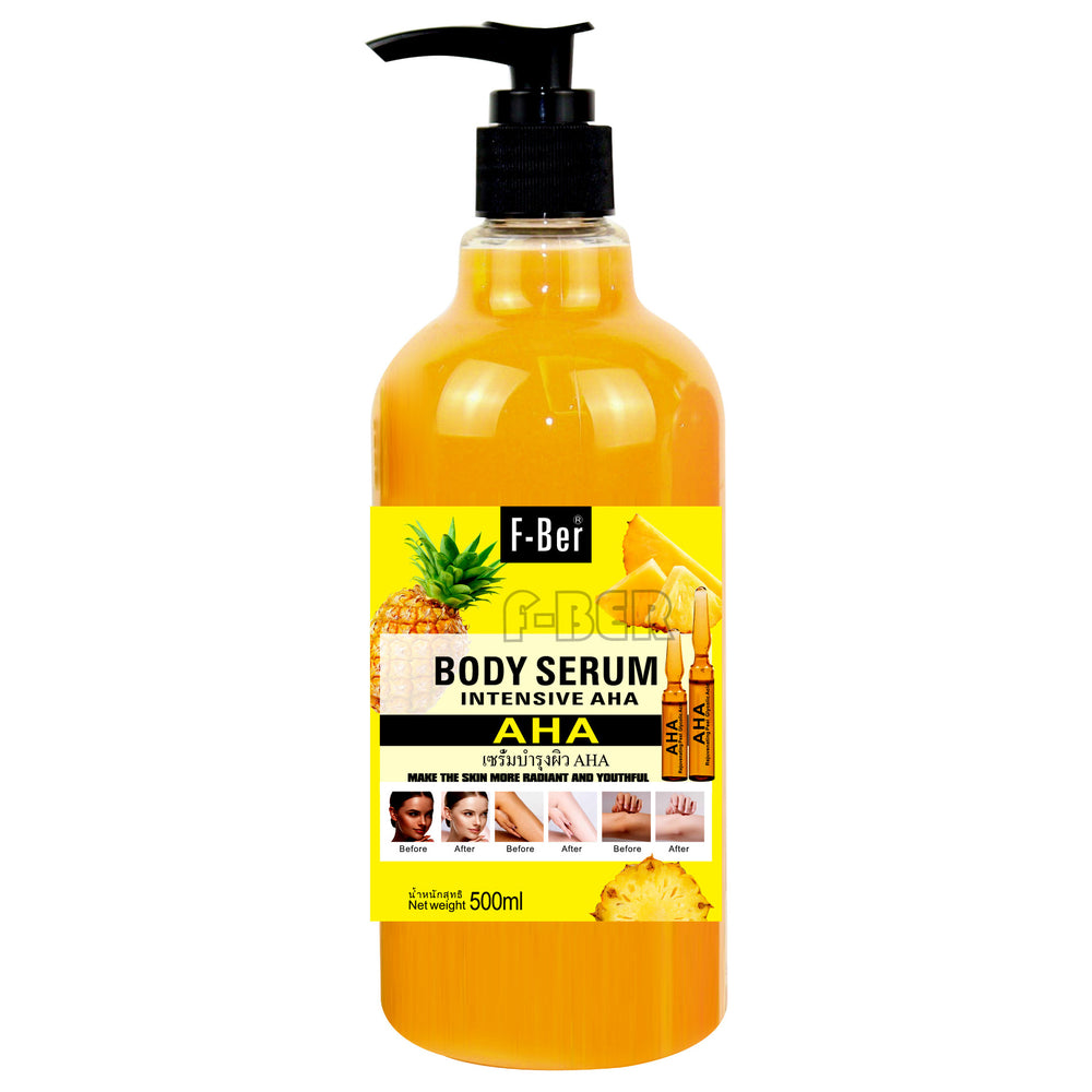 fruit acid liquid repair niacinamide serum moisturizing and brightening black pressure pump arbutin essence 500ml