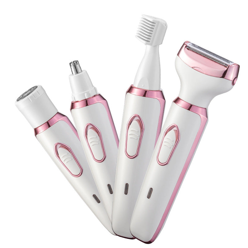 Electric women's shaver for intimate care - all-in-one epilator for underarms, pubic area, and private parts - trimming, shaving, and hair removal