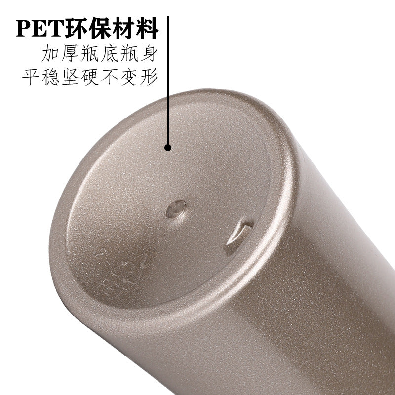 High-end 500ml wash & care travel bottles - flat shoulder pet plastic empty bottles with pump for lotion, shampoo, and body wash