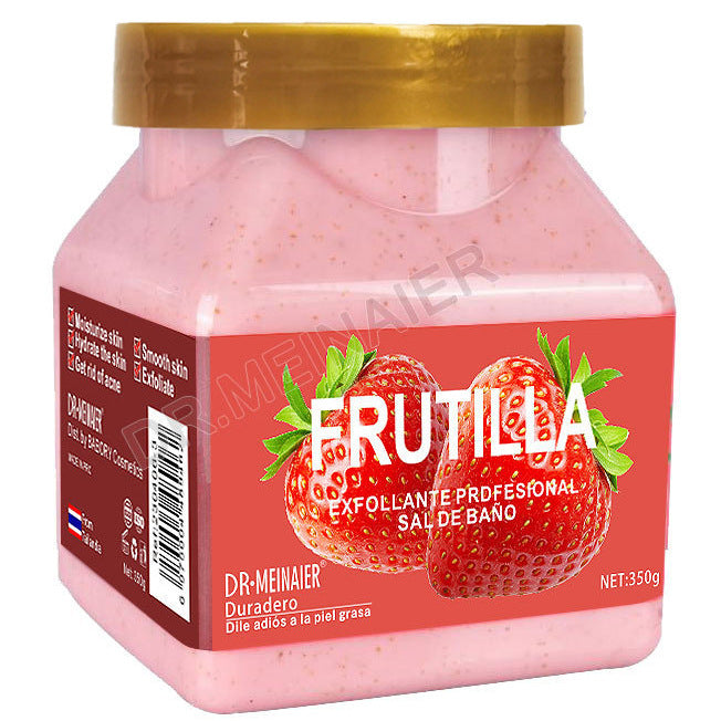 ice cream body & face scrub - fruity exfoliating, moisturizing, cleansing bath salt body scrub