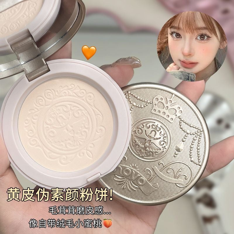 Novo soft gauze feather-like makeup powder, oil control, makeup touch-up, concealer, non-stick powder, dry and wet dual-use, waterproof, non-removing makeup powder bottom