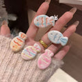 [6-piece set] girly sweet taiyaki small hair clip sweet cute side bangs hair clip girl cartoon