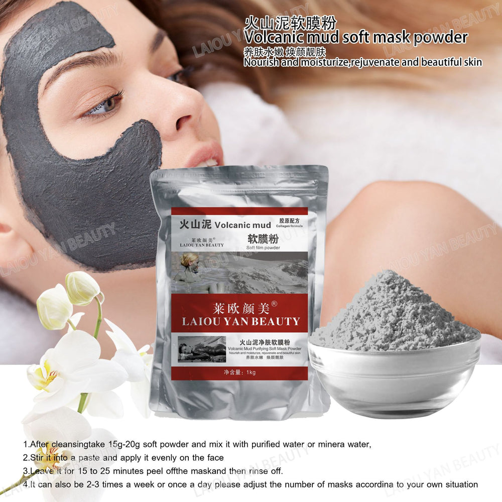 Leo yanmei milk brightening & hydrating soft mask powder - nourishing & moisturizing professional skincare collagen mask powder 800g