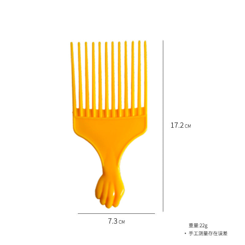 Comb hair comb plastic fist large tooth wide tooth comb oil head large back head styling flat comb hair salon pick hair comb