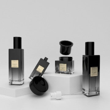 Manufacturer supplies cosmetic glass bottle suit packaging material 120ml lotion essential oil press bottle 50g cream bottle