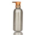 Ready-to-ship pet blow-molded dispensing bottles. gold-colored bottles for shower gel, shampoo, conditioner, lotion, and other liquids. empty plastic pump bottles