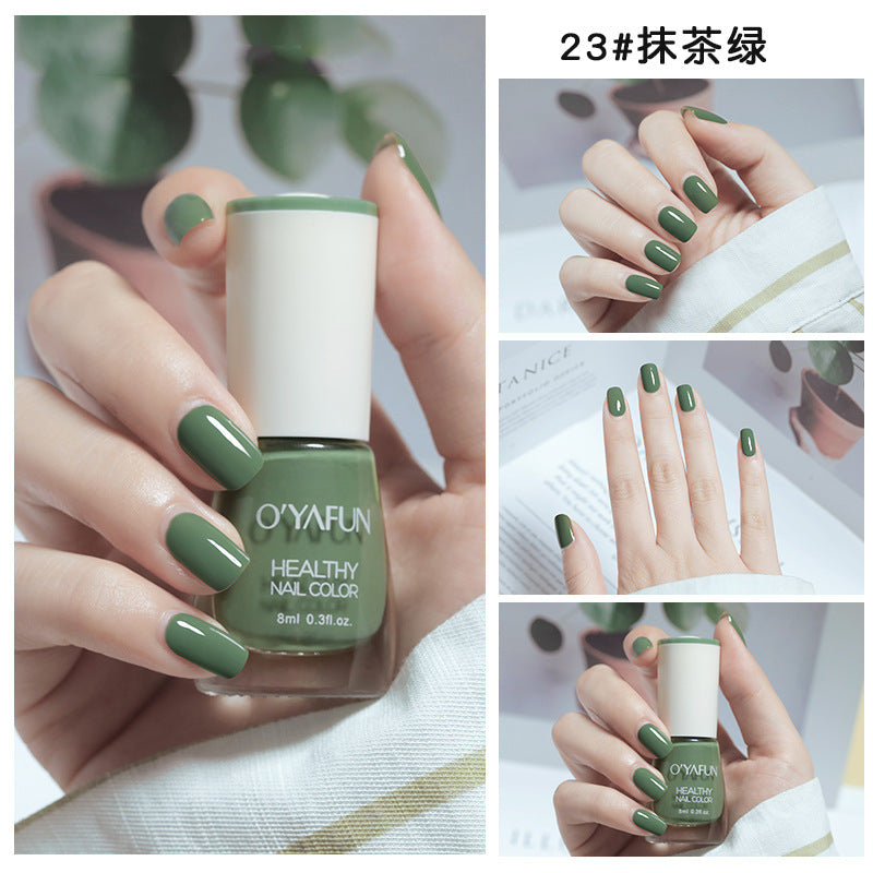 Ouyafei new arrival water-based nail polish 8ml no-bake peelable long-lasting quick-drying nail polish student peelable nail polish