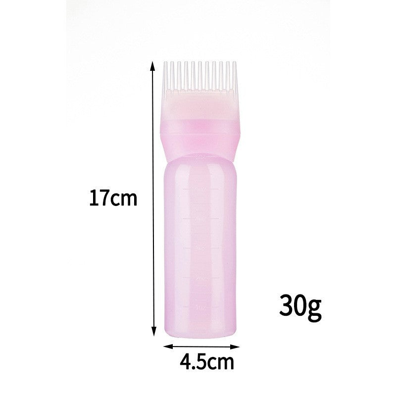 Factory direct supply toothed hair dye bottle dry cleaning shampoo bottle dye cream coloring scale baking oil bottle perm dyeing tools in stock