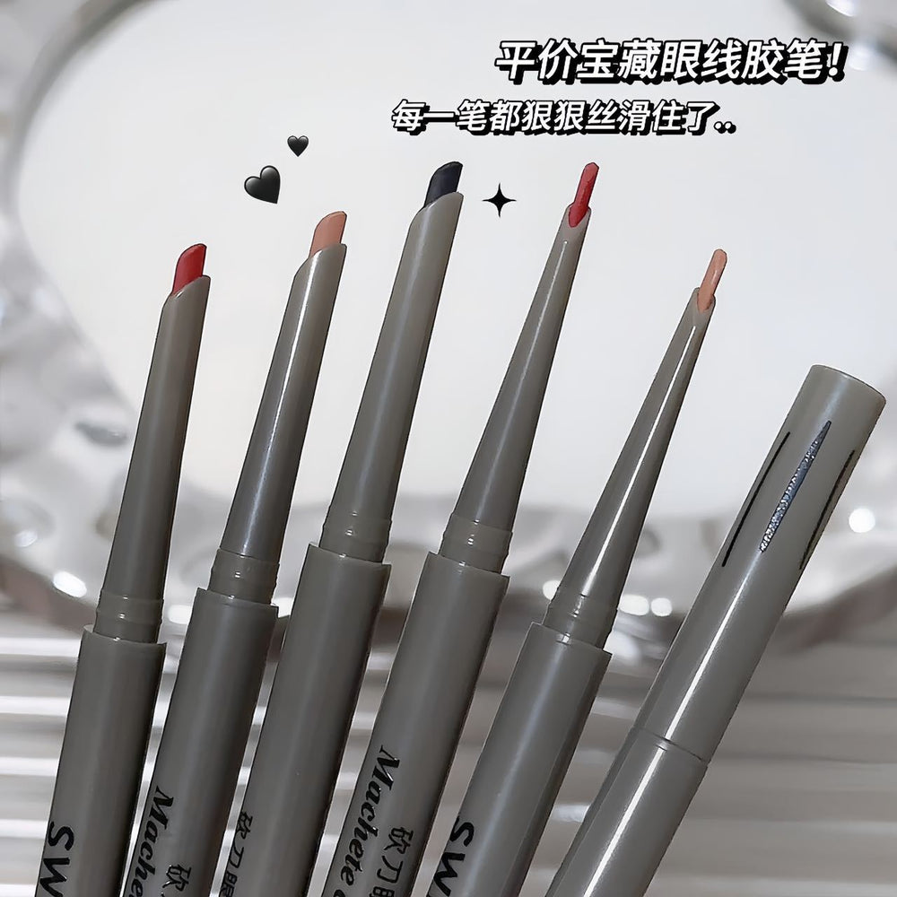 Sweet mint machete eyeliner gel pen long-lasting waterproof sweatproof not easy to smudge outline to shadow silkworm pen