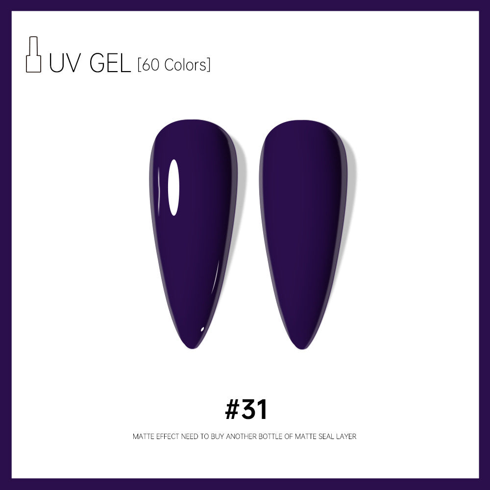 Risyal cross-border exclusive: 60 colors of 15ml gel nail polish - includes basic gel, cat eye gel, and more