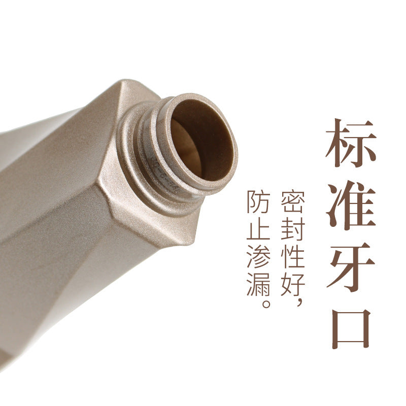 Pet 400ml refillable plastic empty bottle - premium pump bottle for liquid shampoo, conditioner, body wash, and shower gel