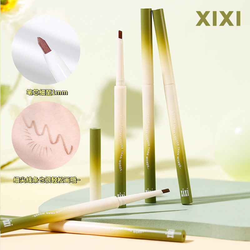 Xixi chunri green angled eyeliner gel pen - waterproof, smudge-proof, natural brightening, under-eye highlight & eyeliner