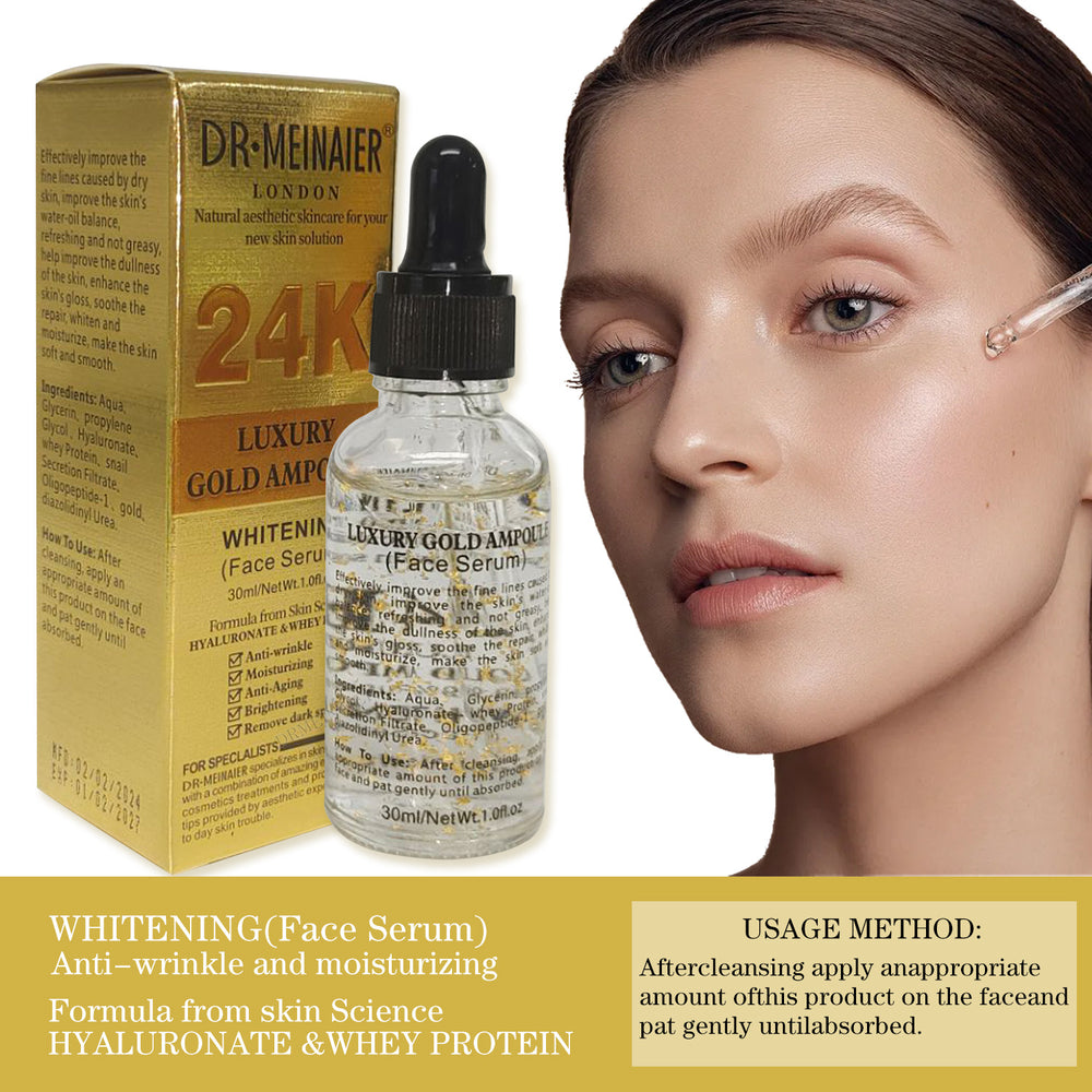 24k gold concentrated serum - firming, brightening, moisturizing, and hydrating essence - wholesale for export and cross-border e-commerce