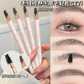 Novo fine-tip microblade brow pencil - hard core, waterproof, smudge-proof, beginner-friendly, natural hair-like definition, wild brow look