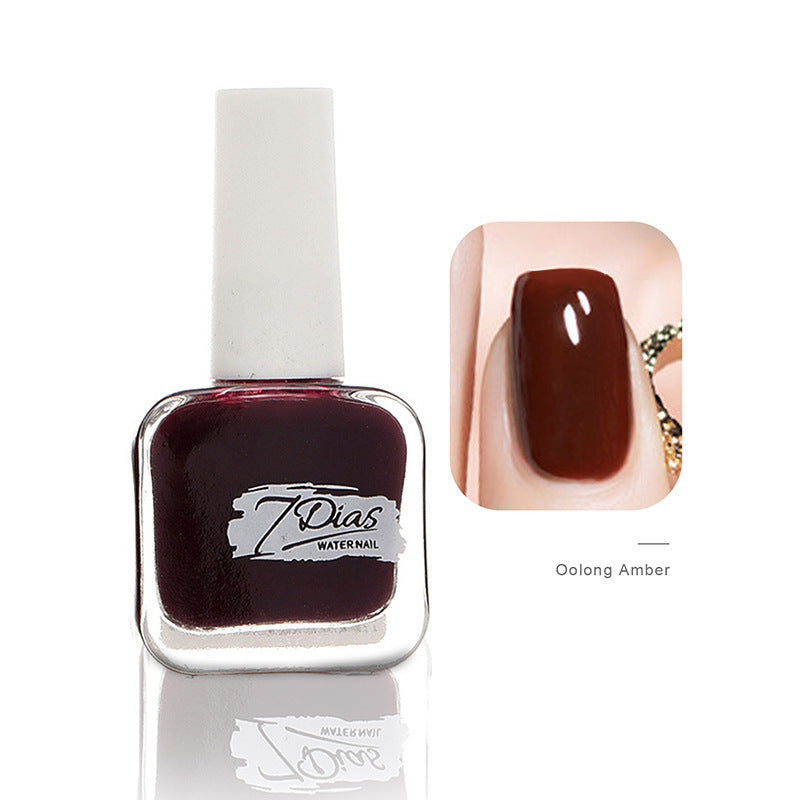 Nail polish manicure shop no-bake quick-drying long-lasting non-tearable fall and winter water-based non-peelable transparent nude nail polish