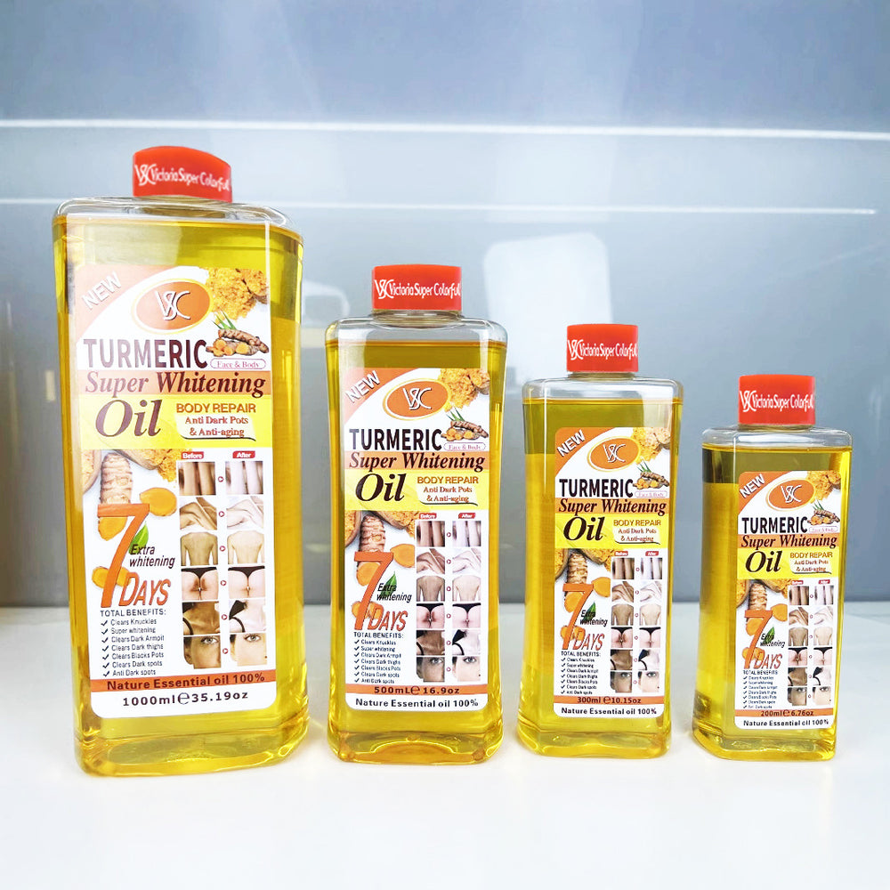 popular red cover turmeric oil moisturizes skin, face and body, removes black spots and brightens papaya essential oil 1000ml foreign trade