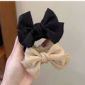 Sweet black bows ball head clip popular new arrivalelegant hair clip female back of head clip headwear clip