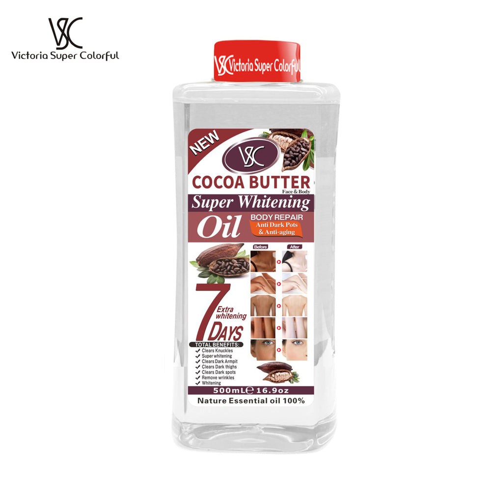 e-commerce hot-selling red-capped 7-day repair and brightening turmeric essential oil, full body massage vc massage oil, 500ml