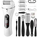New automatic electric foot file - removes dead skin, calluses, and hard skin. perfect for home use - foot scrubber for heels and feet