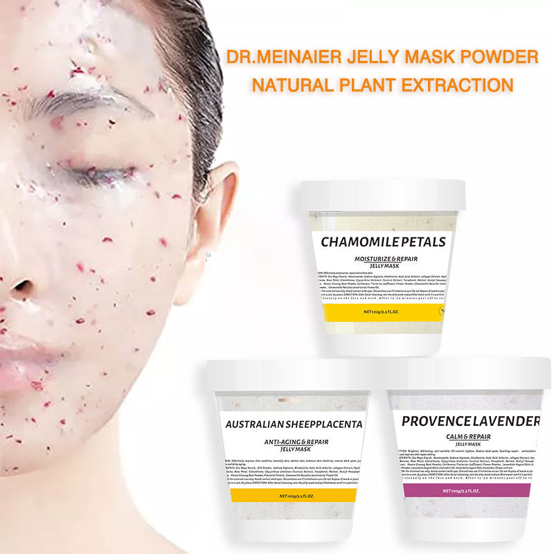Rose petal crystal jelly mask - vampire age-defying hydrating & brightening repairing soft mask powder (for export)