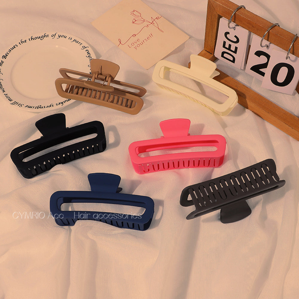 Extra large hair clip, large hair clip, back of head, hair clip, thick hair, square frosted shark clip, headwear