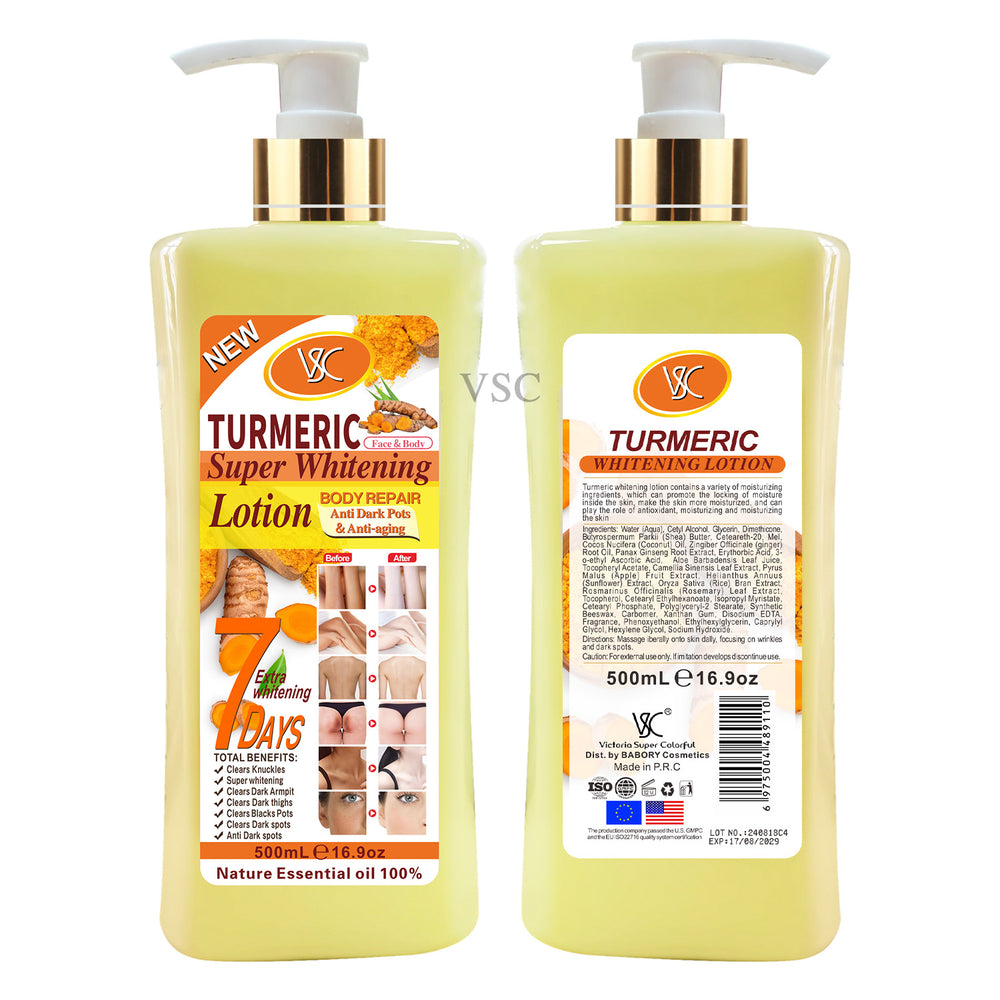 vsc turmeric cream brightening moisturizing carrot body lotion refreshing non-greasy papaya lotion 500