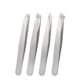 Eyebrow clip, eyebrow trimming pliers, beard plucking pliers, eyebrow pliers, small tweezers, stainless steel plucking clip, flat oblique eyebrow clip