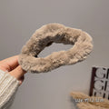 Cloud stuffed hair clip for women, back of head, hair clip, fall and winter coffee color, large shark clip, headwear, elegant hairpin