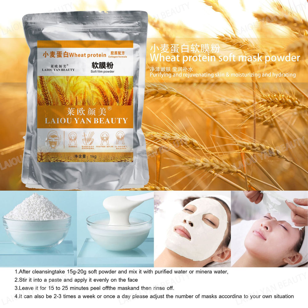 Leo yanmei milk brightening & hydrating soft mask powder - nourishing & moisturizing professional skincare collagen mask powder 800g