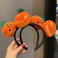 Cartoon doll hair accessories women's holiday dress up performance headwear decoration devil pumpkin headband funny halloween hairband
