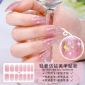 Zhengxiang factory customized japanese and korean nail art stickers hot stamping 5d epoxy imitation diamond starburst christmas nail stickers full stickers wholesale