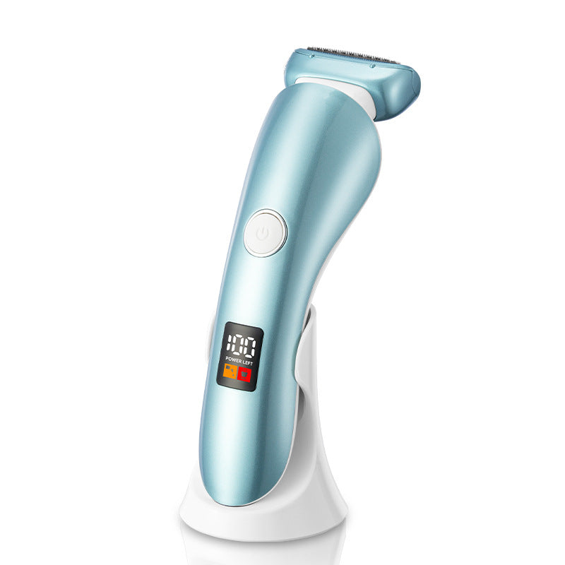 Women's electric epilator - personal care, underarm hair trimmer, home use, full body shaver, multifunctional digital display, waterproof
