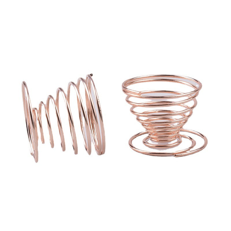 Beauty sponge holder - metal stand, spring sponge rack, electroplated rose gold stand, thickened spring stand, drying rack