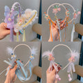Hanfu headwear kids chinese ancient style elegant hairband girl elegant tassel ancient costume little girl short hair lazy hair accessories