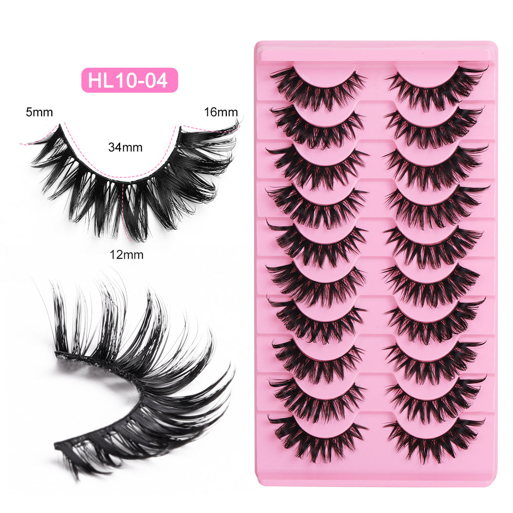 Bestselling faux fox eye lashes for export - dense, dd curl, russian volume, one-piece, hard band false eyelashes - qingdao