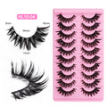 Hl10-04 (10 pairs) slanted and curled thick