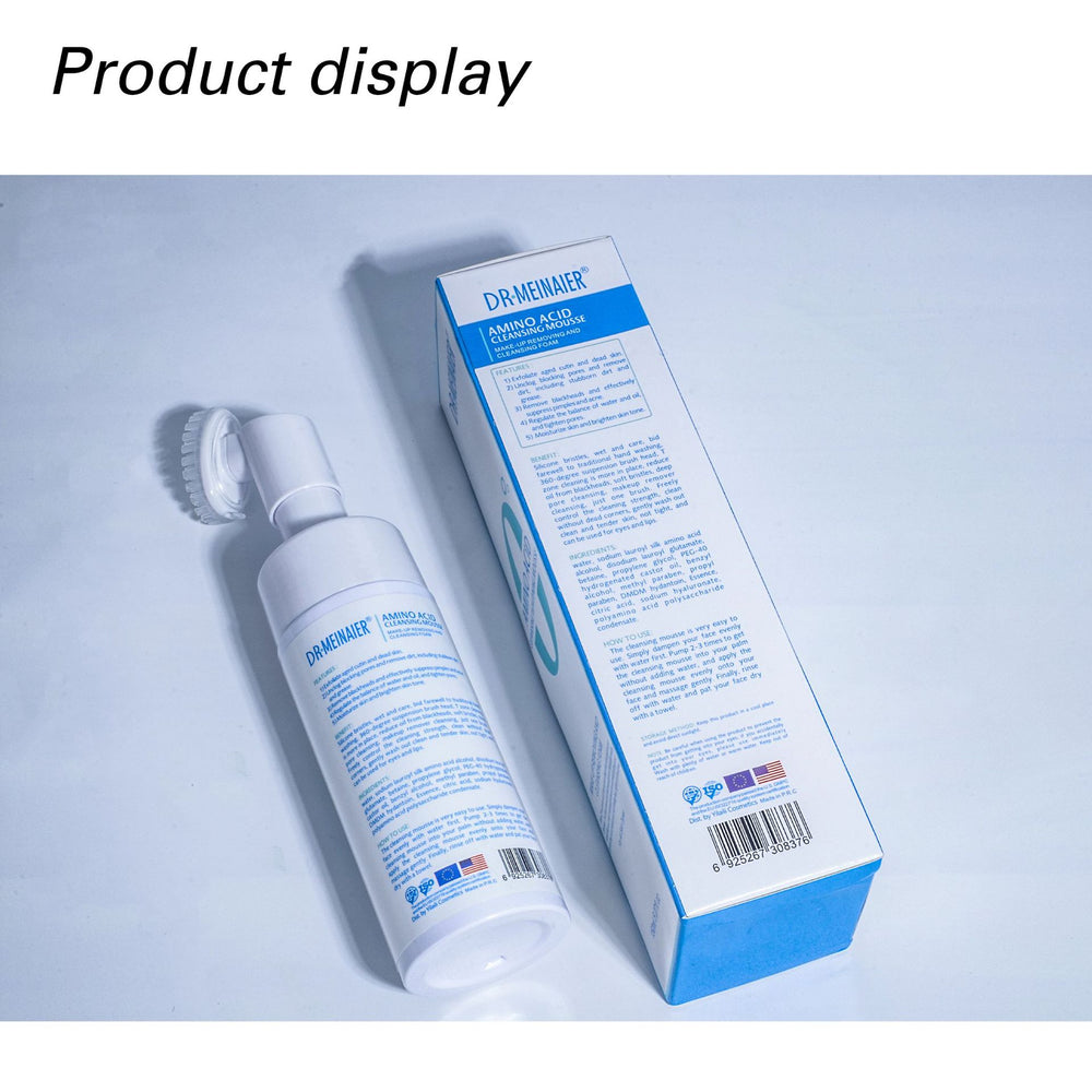 amino acid deep cleansing facial cleanser moisturizing mousse foam massage head facial cleanser wholesale for export